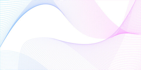 White wave curve lines banner background design. Abstract soft wave lines dynamic flowing blue light isolated background. Vector Illustration of the gray pattern of lines. stripes on white.