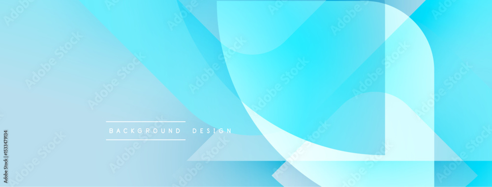Poster abstract blue background. smooth gradients, flowing shapes create modern design. minimalist aestheti