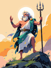 Zeus Father of Gods Greek mythology Gods of mythology series