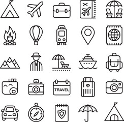 "Travel Icon Set | Vacation & Tourism Vector Symbols"

"Travel Icons Bundle | Adventure & Holiday Clipart"

"Tourism Vector Icons | Flat Travel Design Pack"

"World Travel Icon Collection | Outline St