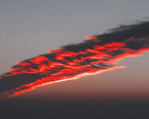 Dramatic sunset cloudscape