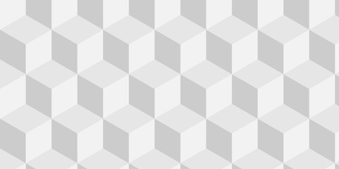 Structure white block box cube seamless pattern grid vintage surface triangle web monochrome square texture white background.	