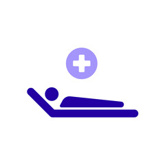 Icon a patient, isolated against a clean background.