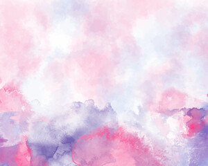 Abstract colorful watercolor for background. Digital art painting. For Watercolor wedding invitation card