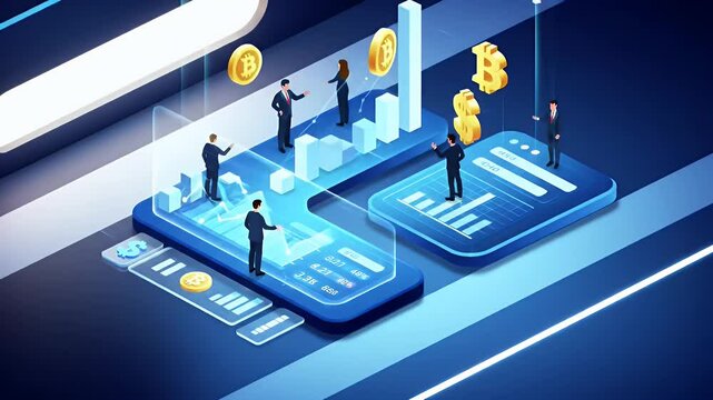 Global Financial Market Analysis  Mobile Trading and Cryptocurrency Investments, Exploring Digital Asset Growth and Technological Advancements in the Modern Economy