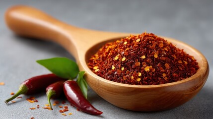 Enhancing dishes with spicy chili flakes culinary kitchen food photography bright environment close-up view flavor boost