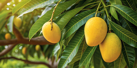 yellow mango plant