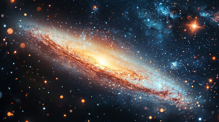 cosmos with its vast galaxies shimmering stars and enigmatic secrets