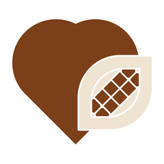 Happy chocolate day. Desserts and Sweet Food, Chocolates Icon Set