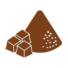Happy chocolate day. Desserts and Sweet Food, Chocolates Icon Set
