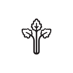 Celery leaf vector icon