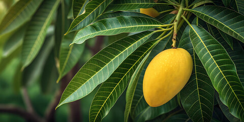 yellow mango plant
