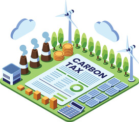 Isometric Carbon Tax Document and Industrial Emissions