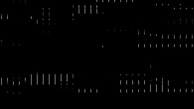 Abstract Glitch Data Stream Animation