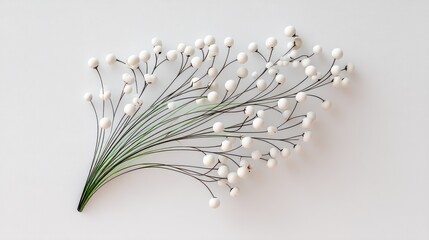 Abstract White and Green Data Visualization Network