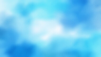 Blurred blue sky abstract background with grainy texture