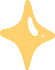 Cute Yellow Sparkle Stars

