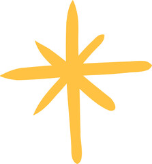 Cute Yellow Sparkle Stars

