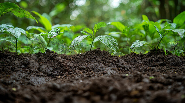 Functions as a natural and intricate backdrop honoring uncomplicated yet vital attractiveness of soil as foundation for life's functions