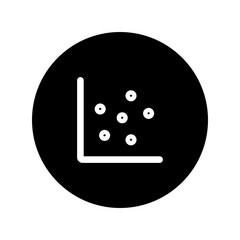 scatter plot line circular icon