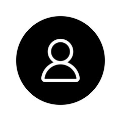 user profile line circular icon