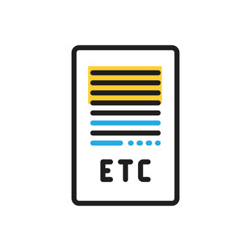 Multi color icon for etc