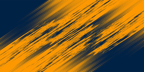 Halftone dots red and blue color pattern gradient grunge texture background. Dot pop art comic sport style vector illustration. grunge vector dots . eps 10