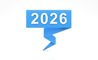 New Year 2026 Creative Design Concept - 3D Rendered Image	
