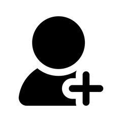 Fototapeta premium new user glyph icon