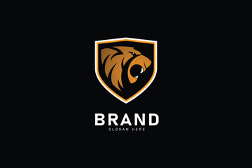 Tiger head mascot logo design