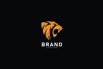 Tiger head mascot logo design