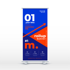 corporate roll up display cover template for professional branding