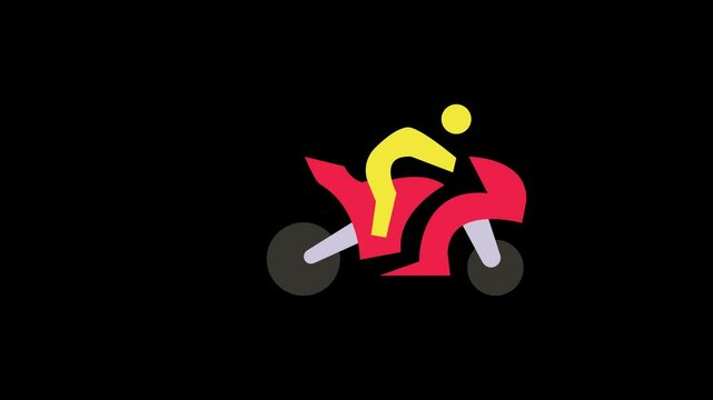 racing motorcycle icon