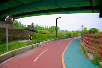 Ara Bicycle Path Under Gyulhyundai Bridge Near Duri Ecological Park