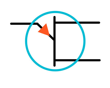 Phototransistor Opto-Electronic Circuit Symbol