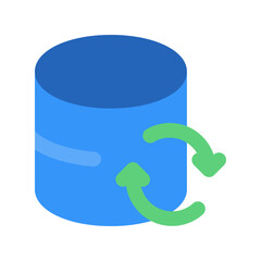 data sync flat icon