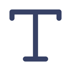 typography flat icon