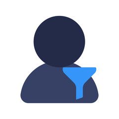 user funnel flat icon