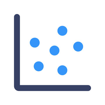 scatter plot flat icon