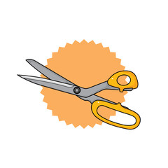 scissors made of stainless steel