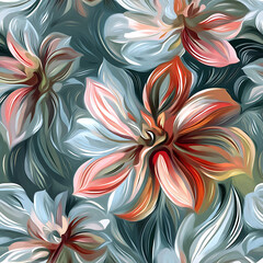 Seamless tile patterns combining cultural, modern, and botanical inspirations for commercial vector.