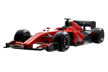 available formula one racing car isolated on white background PNG  ,ai  generated