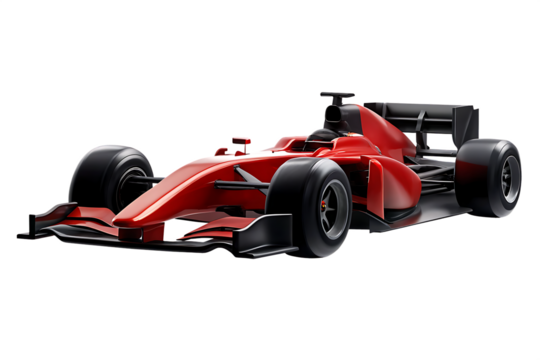 available formula one racing car isolated on white background PNG  ,ai  generated