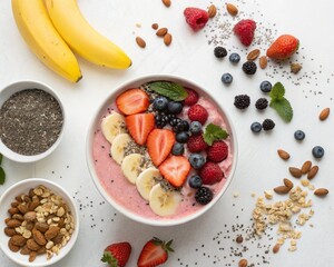 muesli with fruits and berries