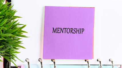The MENTORSHIP concept phrase. Business concept. A place to copy. Education concept. E-Learning....