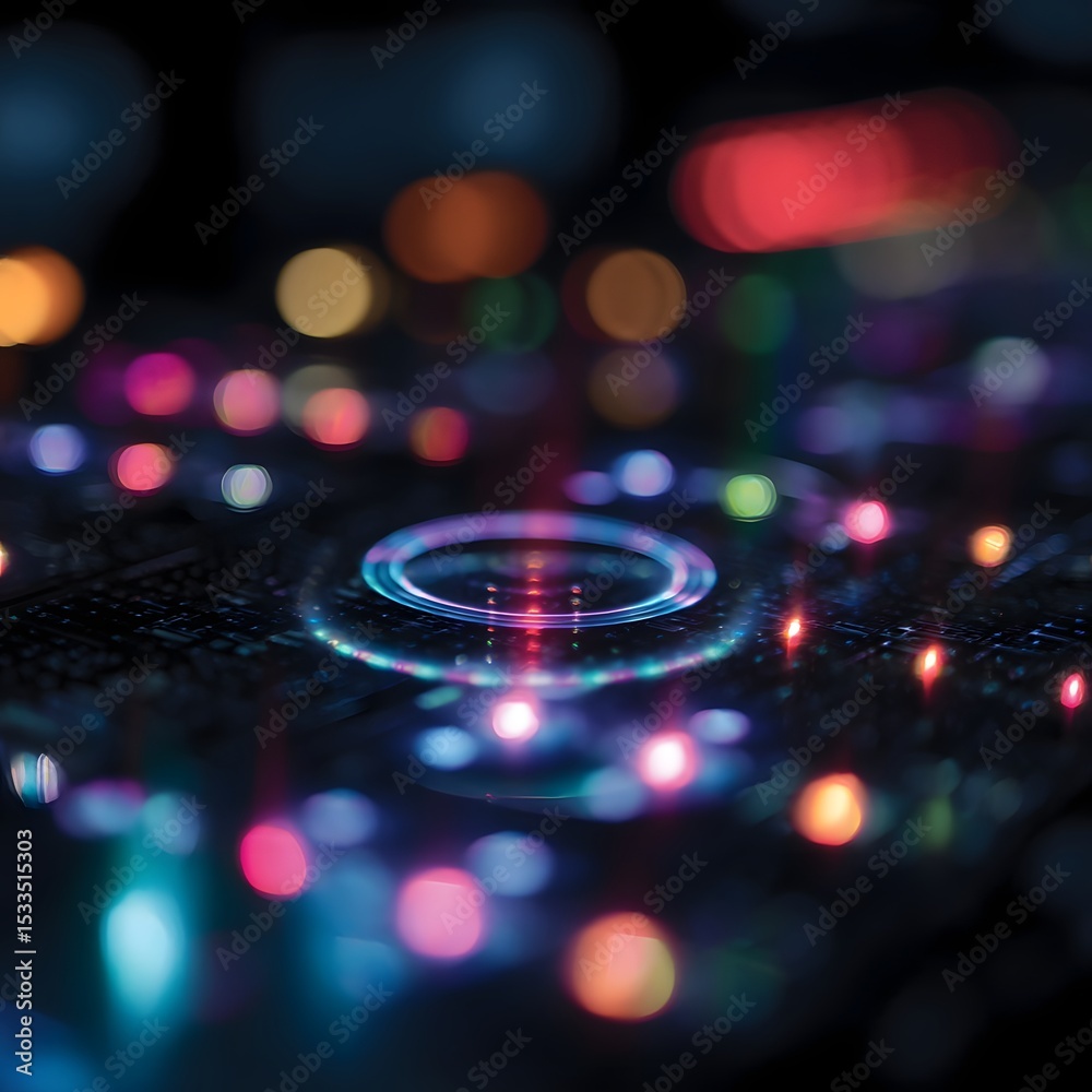 Poster holographic interface displaying robotic system parameters