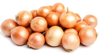 onions isolated on white background