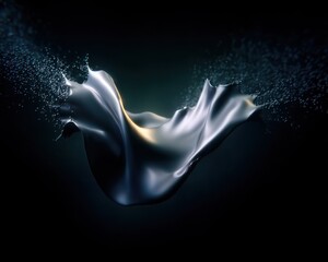Fluid metallic fabric