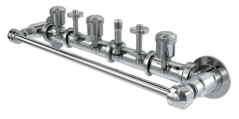 3D render of dishwasher spray arm on white background