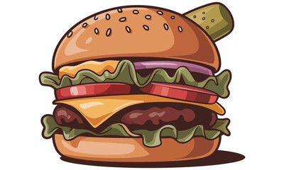 burger and hamburger